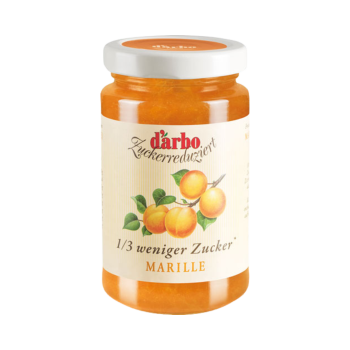 Darbo Zuckerreduziert Marille, Fruchtaufstrich mit 1/3 weniger Zucker, 250 Gramm